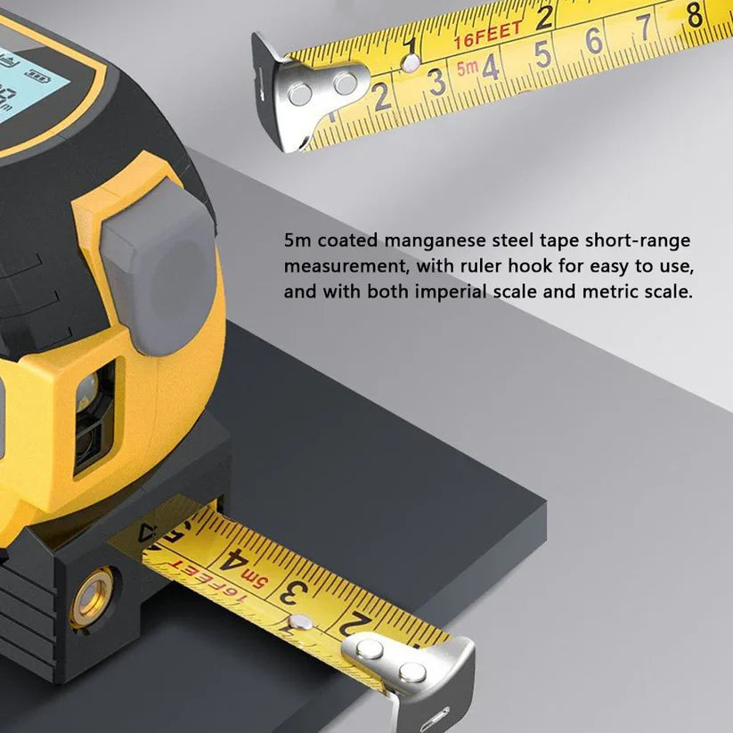 3-in-1 Laser Tape Measure 40/60M