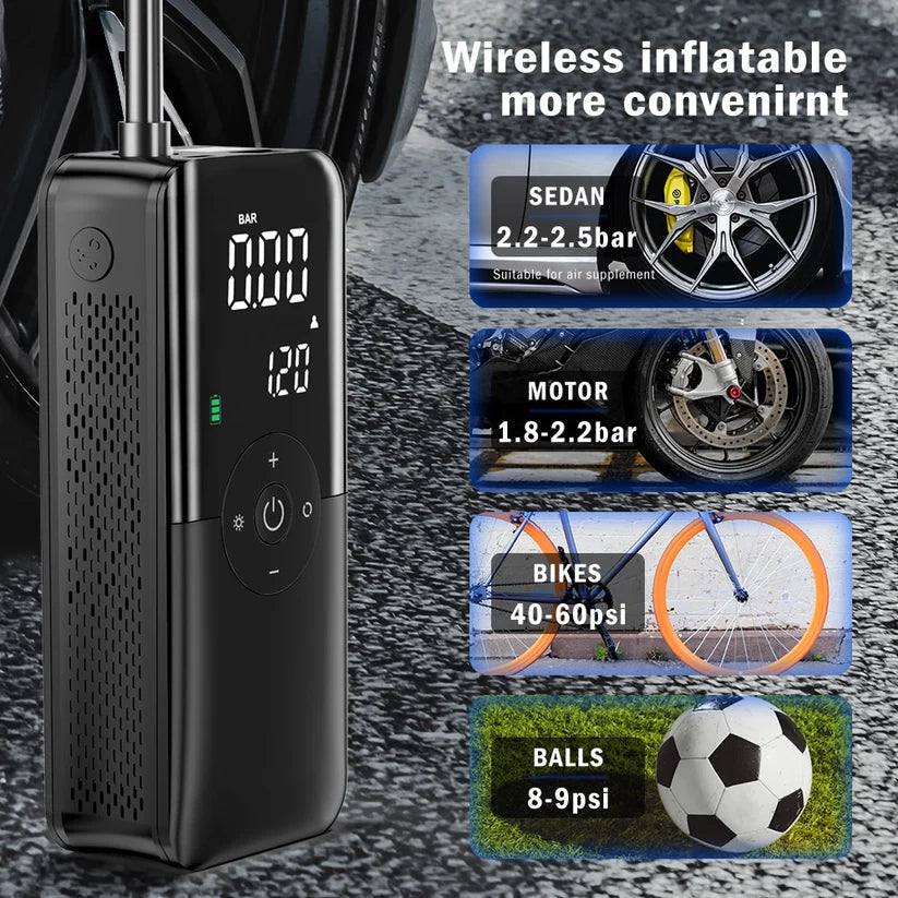 Air Compressor For Car Motorcycles Bicycles